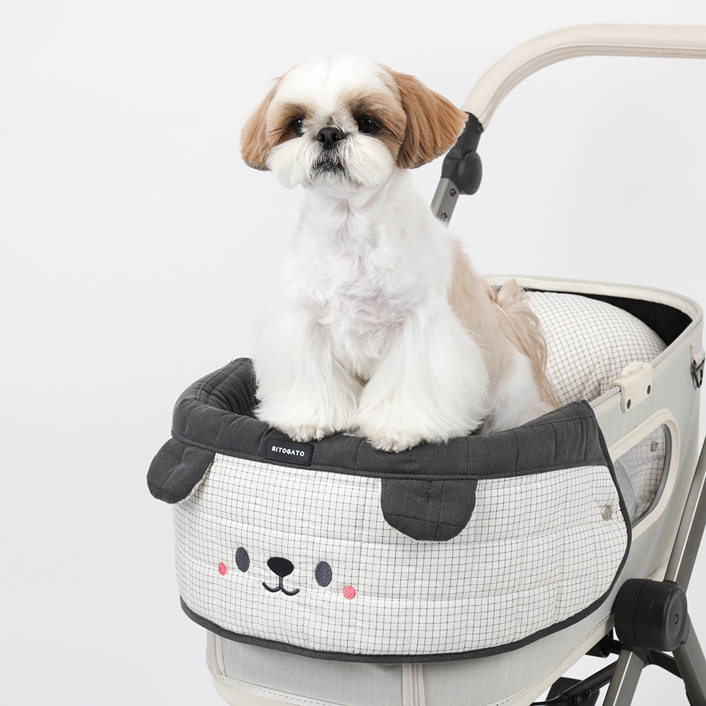 【預訂】Ritogato Honeybuney Pet Cart Guard 小熊格仔款寵物推車圍邊 - 灰色