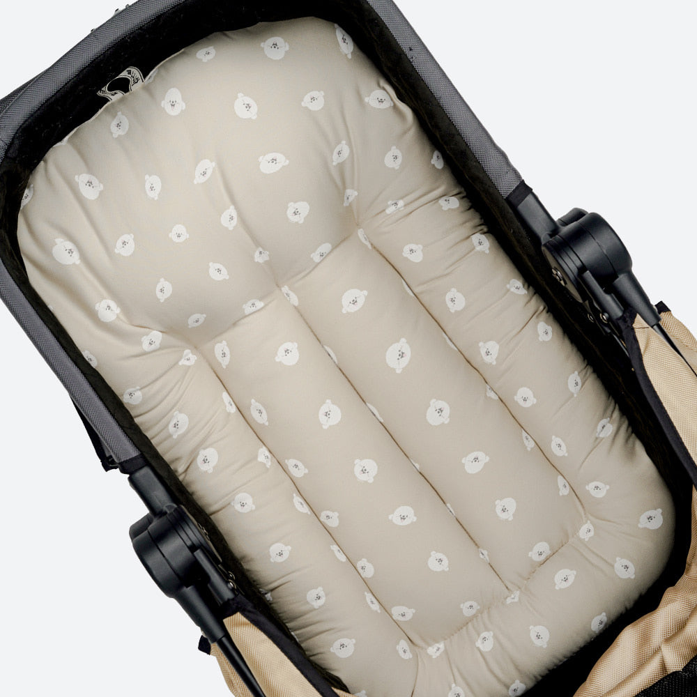 Rottie 寵物推車 杏色Bichon車墊 Stroller Cushion