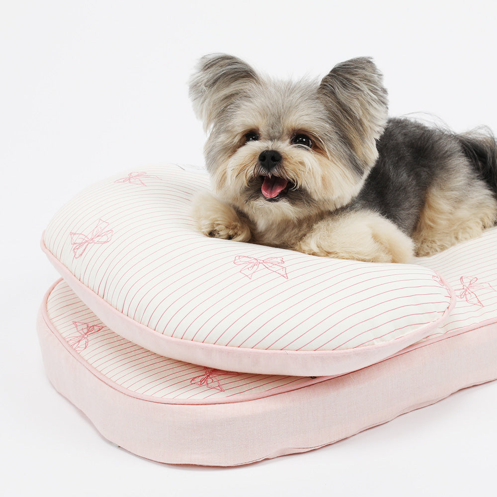 Ritogato Pliant Buggy Cover-up Pillow 蝴蝶結喱士款寵物半月枕 (三色)