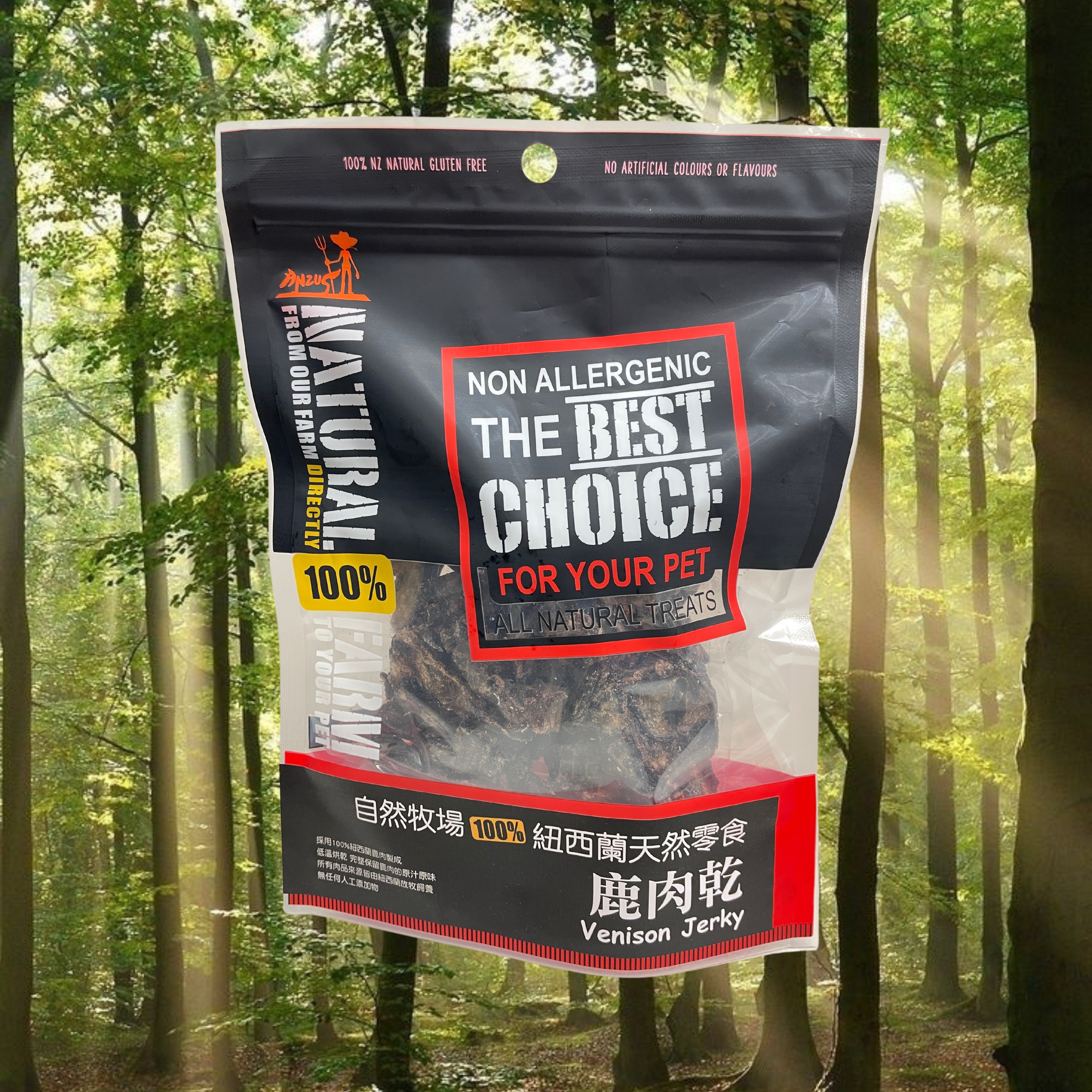 自然牧場 Natural Farm 天然寵物零食 鹿肉乾 Venison Jerky 120g