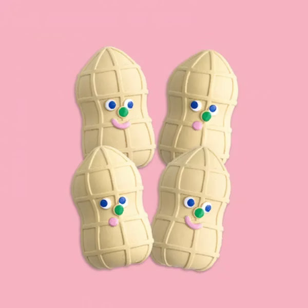 BITEME 花生乳膠玩具(4個入) Peanuts Latex Toy