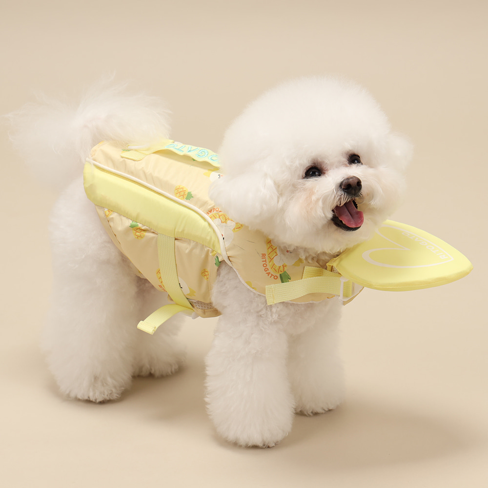 Ritogato 菠蘿寵物救生衣 Swing Heart Yellow Life Jacket