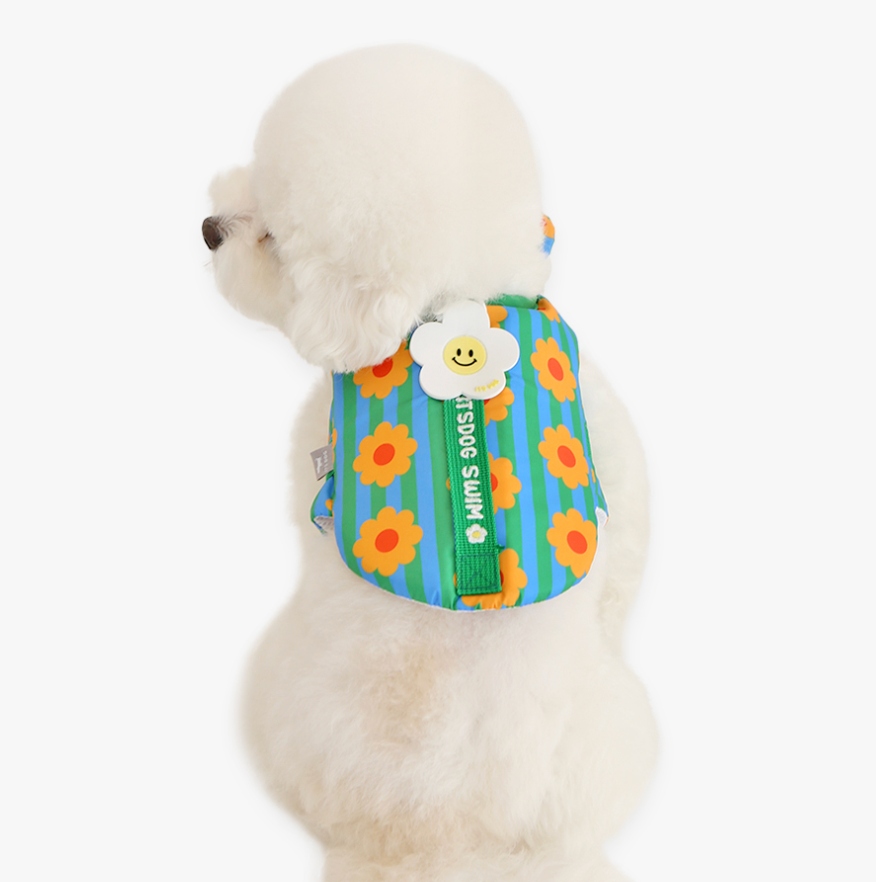 Itsdog 繽紛寵物救生衣 藍綠 Ice popping Life Jacket Blue-Green