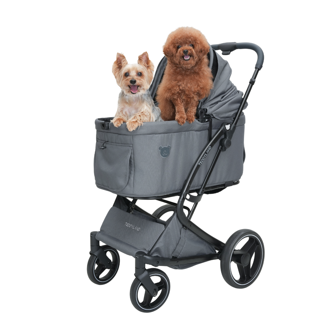 TeddyLand Grande 寵物手推車 Dark Grey 深灰色