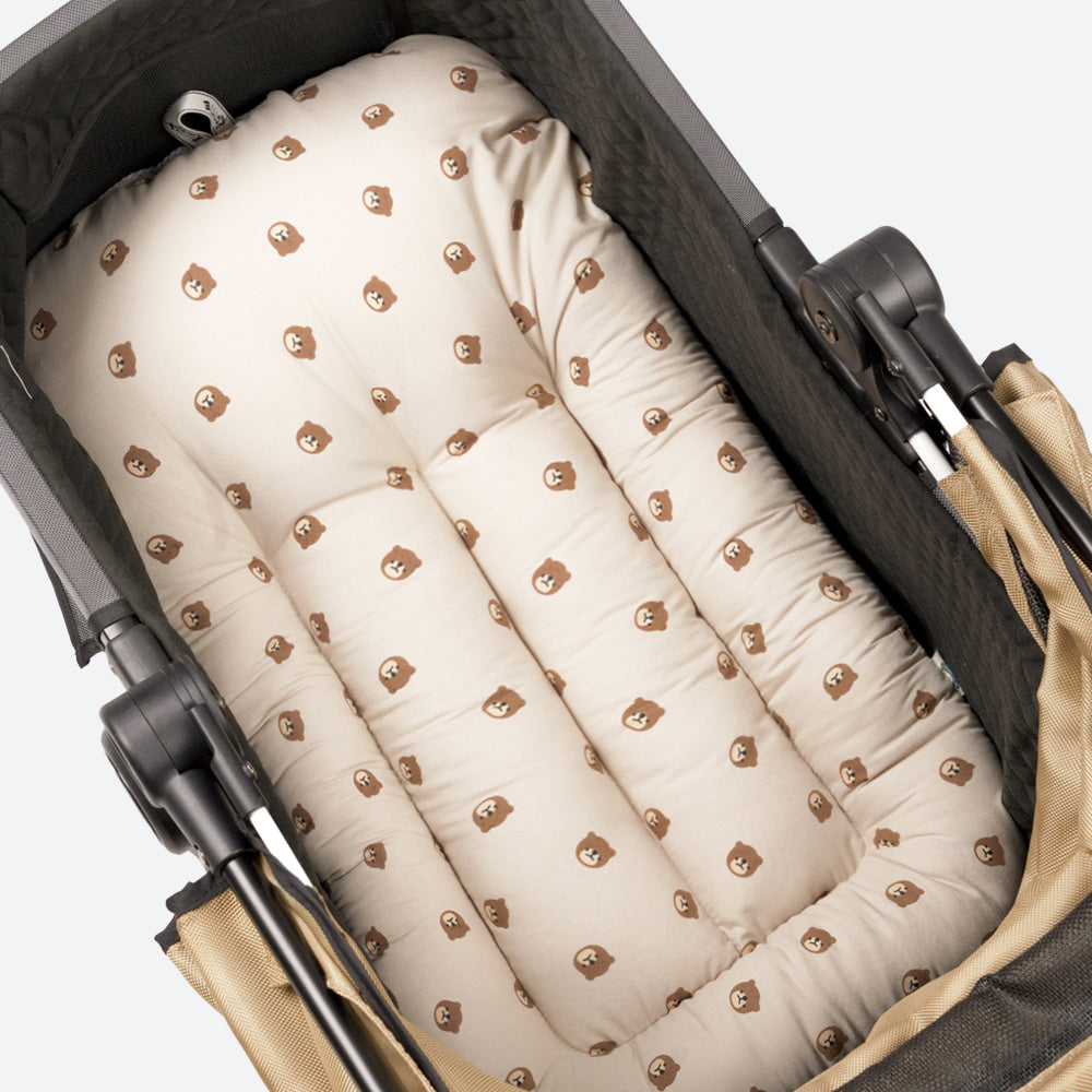 Rottie 寵物推車 杏色熊仔車墊 Stroller Cushion