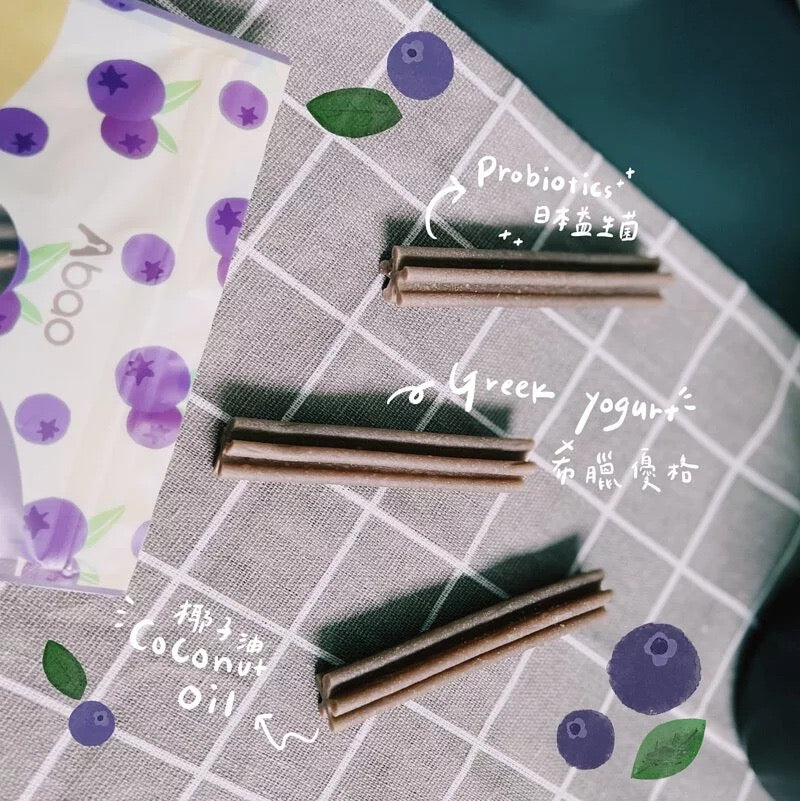 Abao 水果乳酪潔齒棒 藍莓🫐 (5條入)