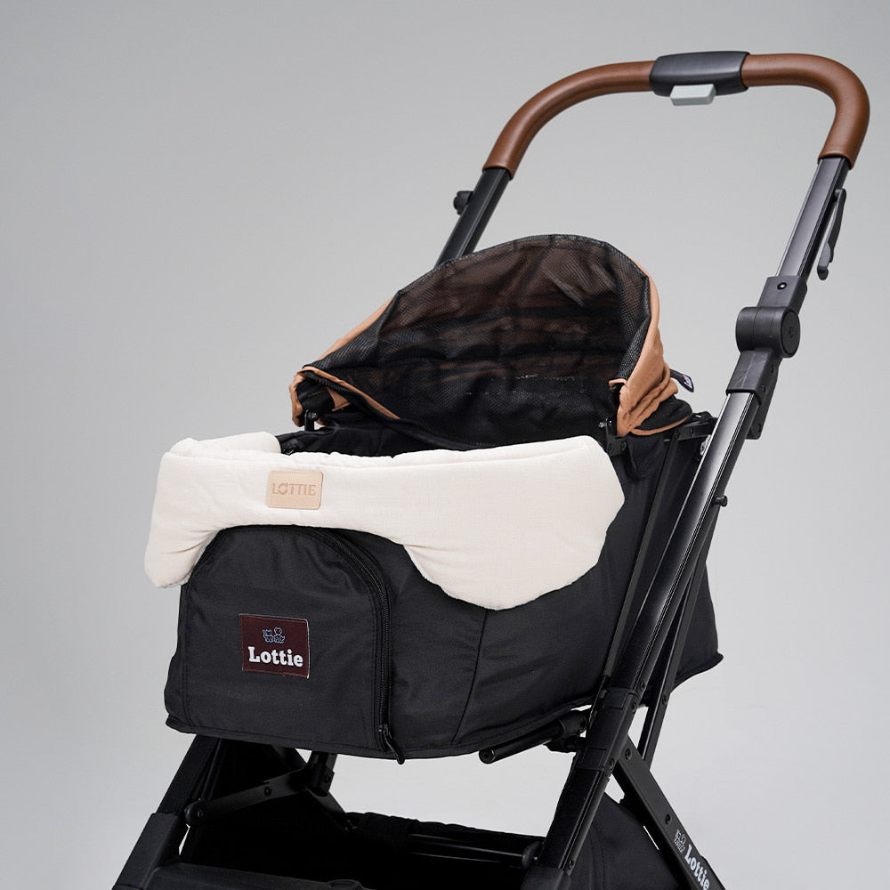 Rottie 寵物推車 米白底車圍邊 Stroller Round