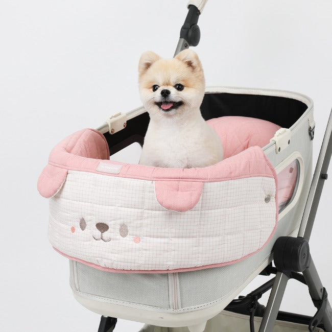 Ritogato Honeybuney Pet Cart Guard 小熊格仔款寵物推車圍邊 - 粉紅色