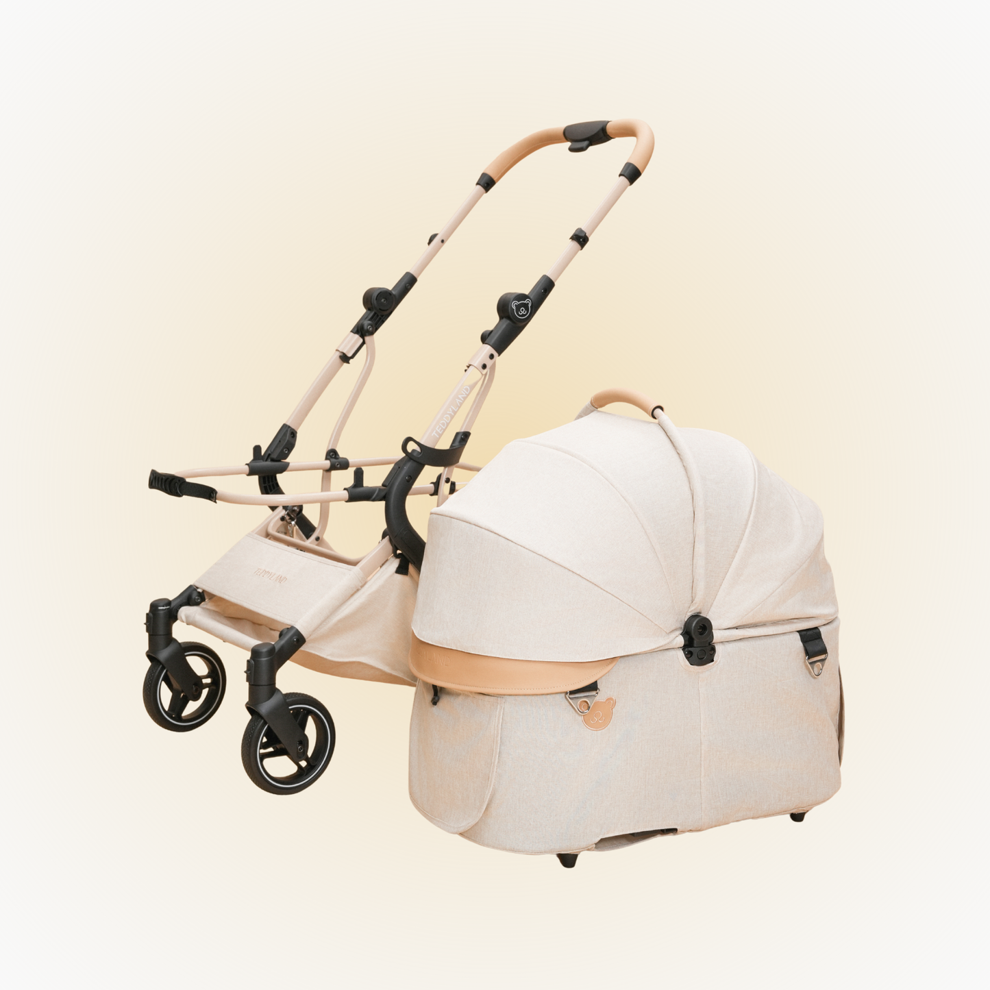 TeddyLand Elite 寵物手推車 Beige 杏色