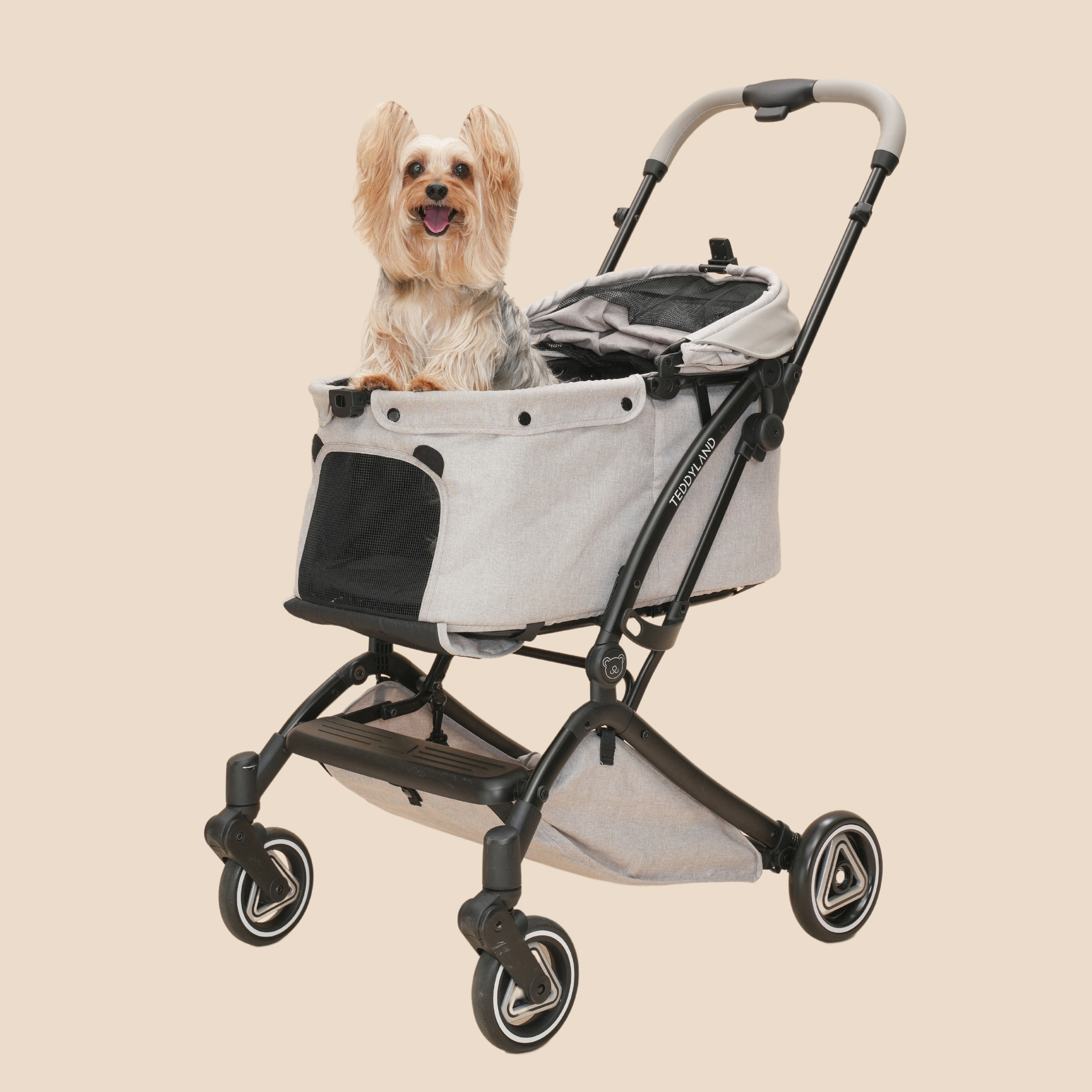 TeddyLand Classic 寵物手推車 Grey 灰色