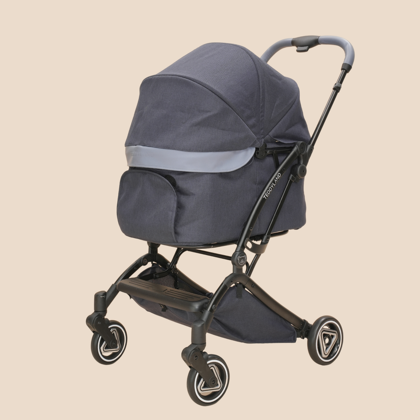 TeddyLand Classic 寵物手推車 Navy 藍色