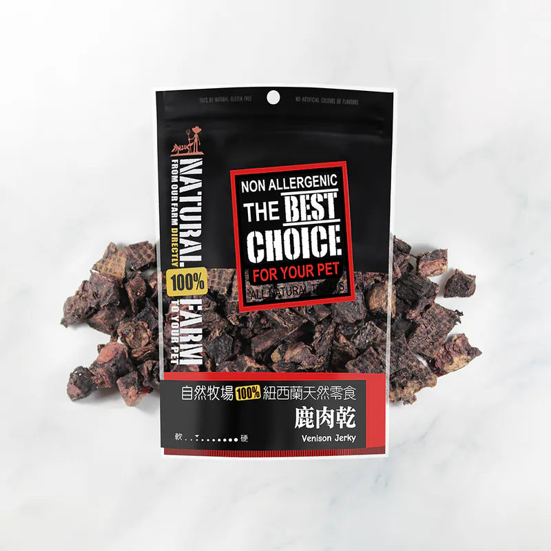 自然牧場 Natural Farm 天然寵物零食 鹿肉乾 Venison Jerky 120g