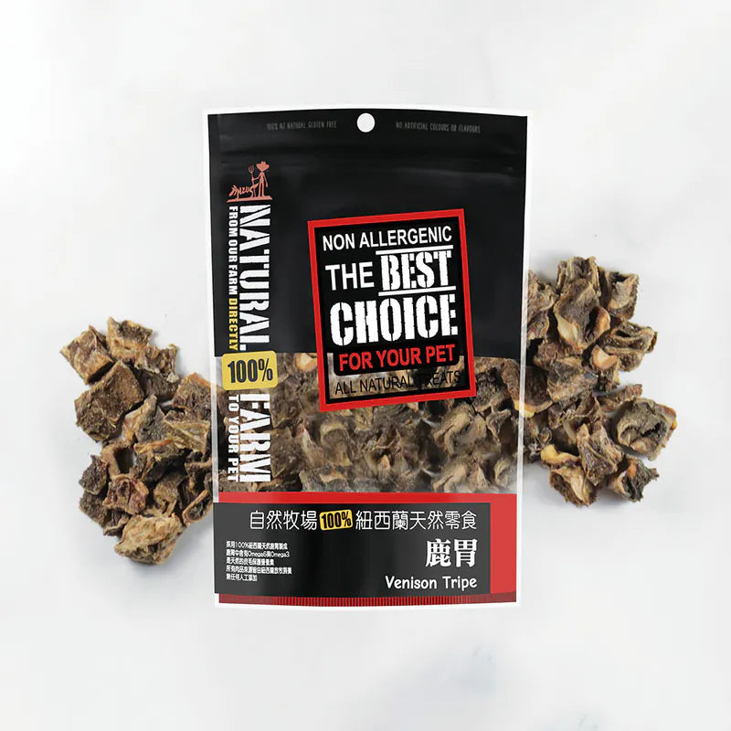 自然牧場 Natural Farm 天然寵物零食 鹿胃 Venison Tripe 100g
