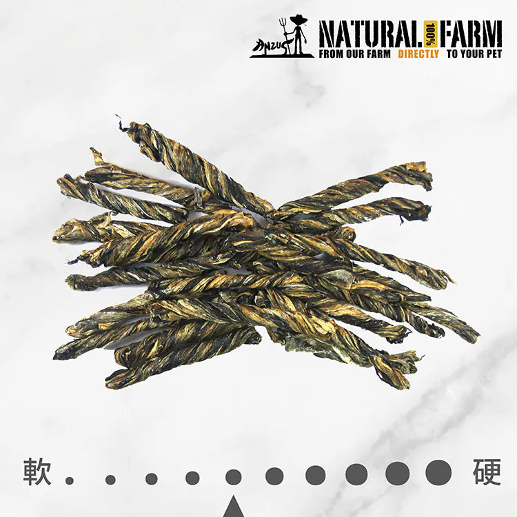 自然牧場 Natural Farm 天然寵物零食 鱈魚皮捲 Hoki Skin 100g