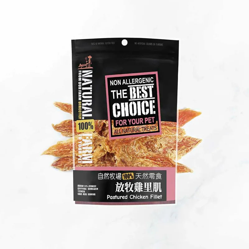 自然牧場 Natural Farm 天然寵物零食 放牧雞里肌 Pastured Chicken Fillet 100g