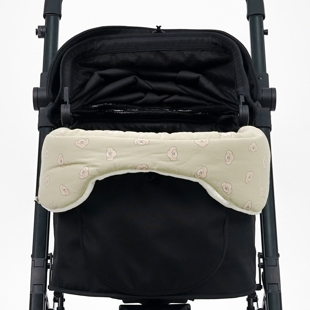 Rottie 寵物推車綠底 Poodle 車圍邊 Stroller Round