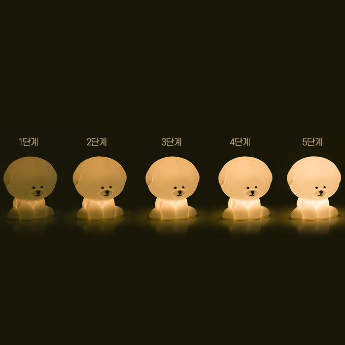 韓國Dailylike 比熊5段觸碰式燈 Bichon Mood Lamp Light