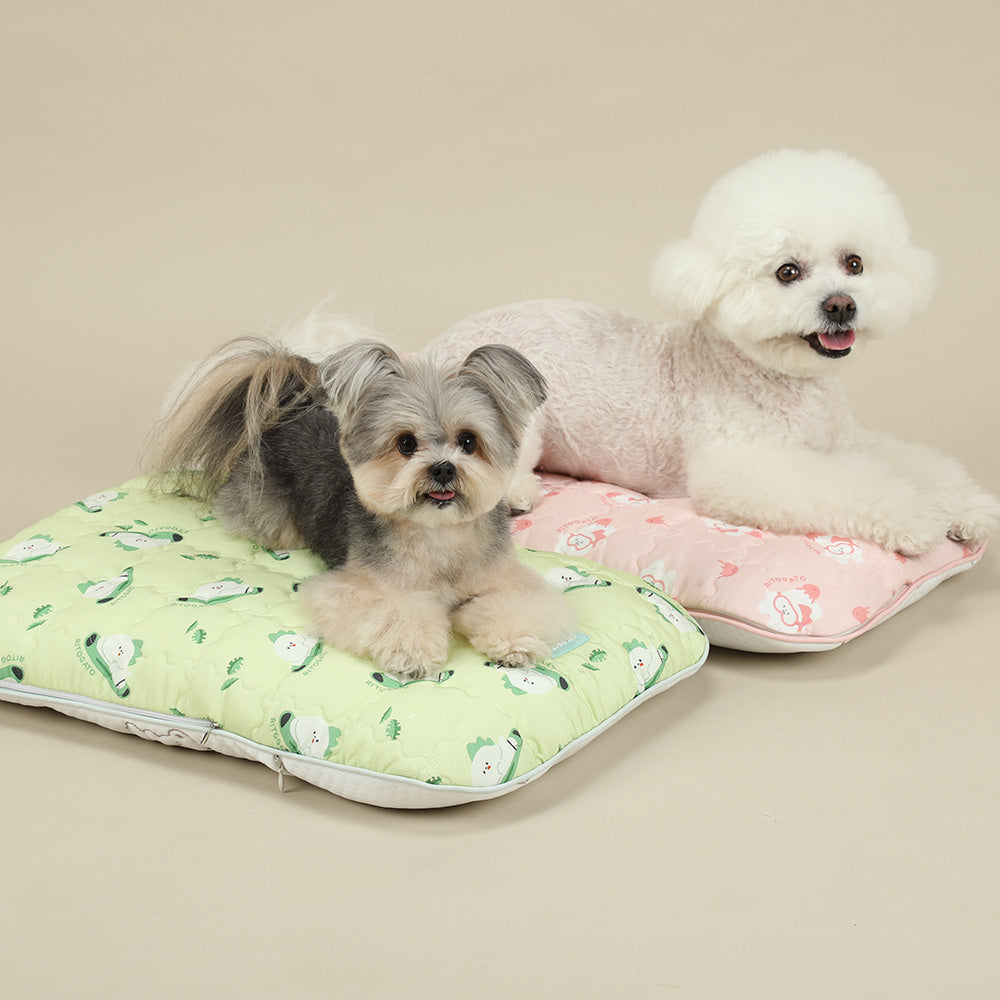 【預訂】Ritogato Forpe Rayon Cooling Double Mat 兩面用涼感寵物推車車墊套裝 - 綠色