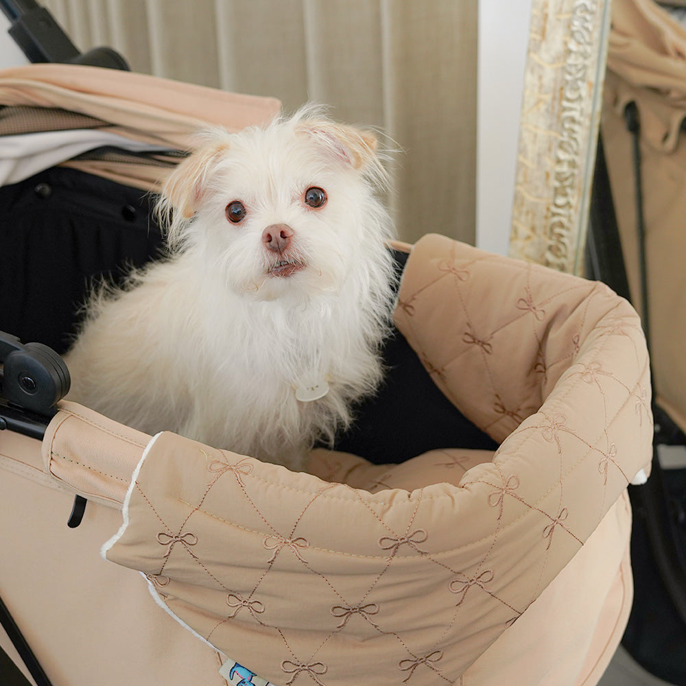 Rottie 寵物推車 金色蝴蝶結車圍邊 Stroller Round