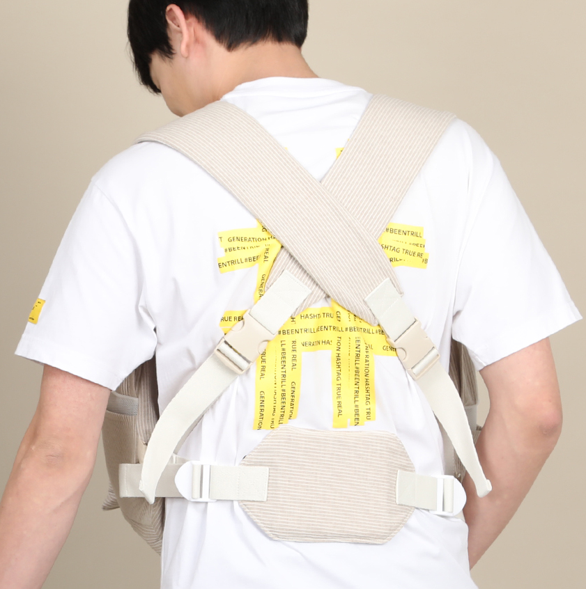 【Version 4】 Ritogato Voddly Cooloud Front Bag 前孭寵物袋 夏日透氣質料 啡色間條色