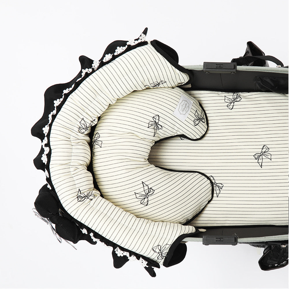 Ritogato Pliant Buggy Cover-up Pillow 蝴蝶結喱士款寵物半月枕 (三色)