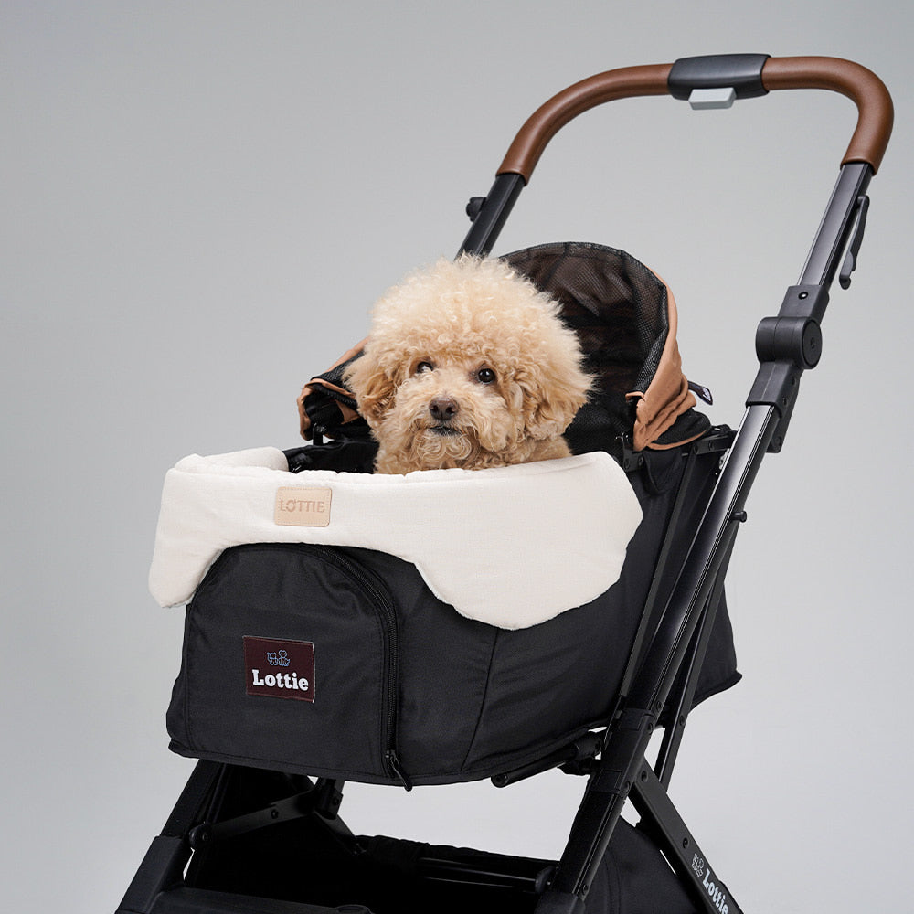 Rottie 寵物推車 米白底車圍邊 Stroller Round