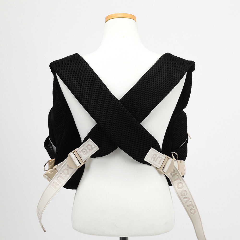 【V7】Ritogato Voddly Plus Front Bag 前孭寵物袋 網袋質料 黑色