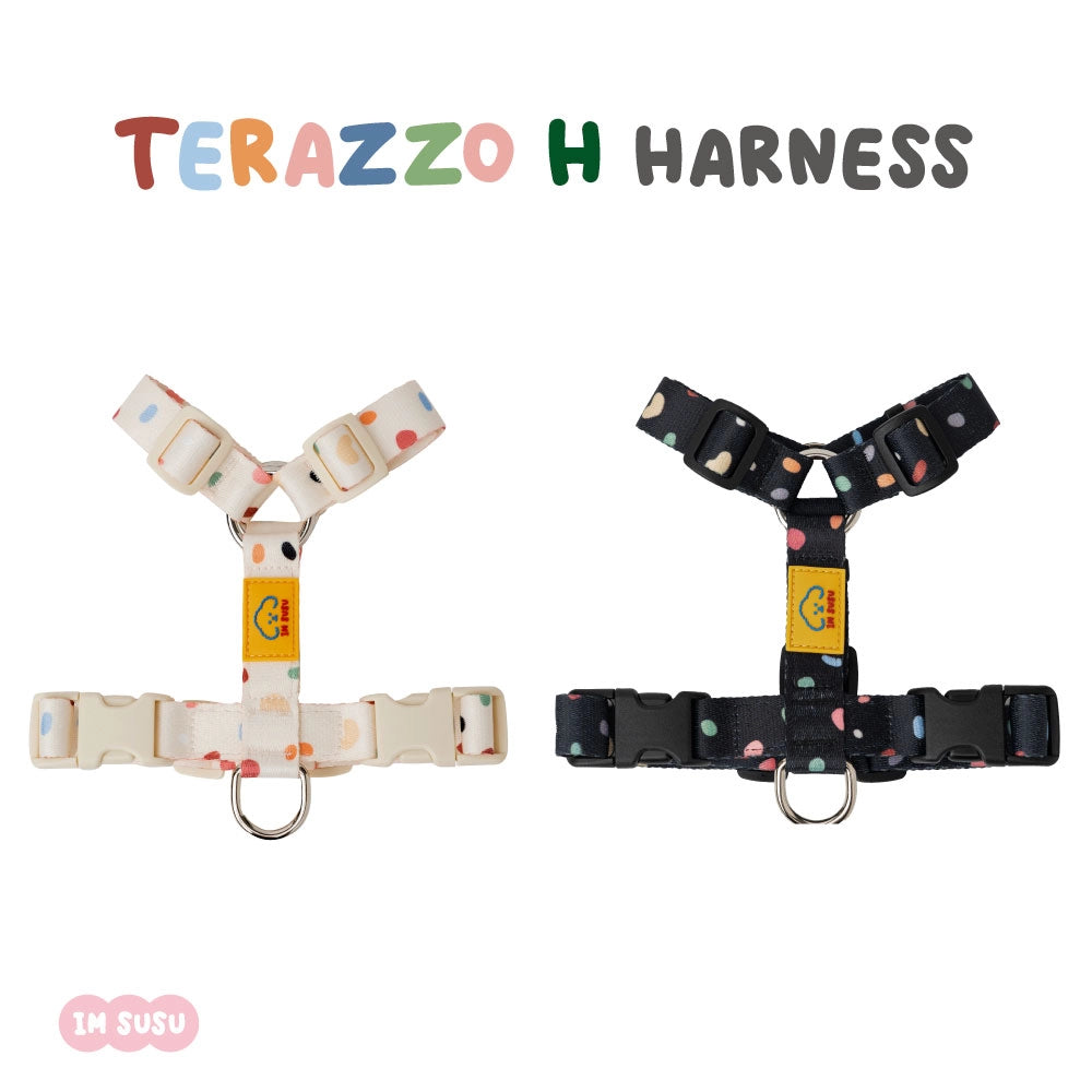 IMSUSU 波點H型胸背帶 Terazzo H Harness