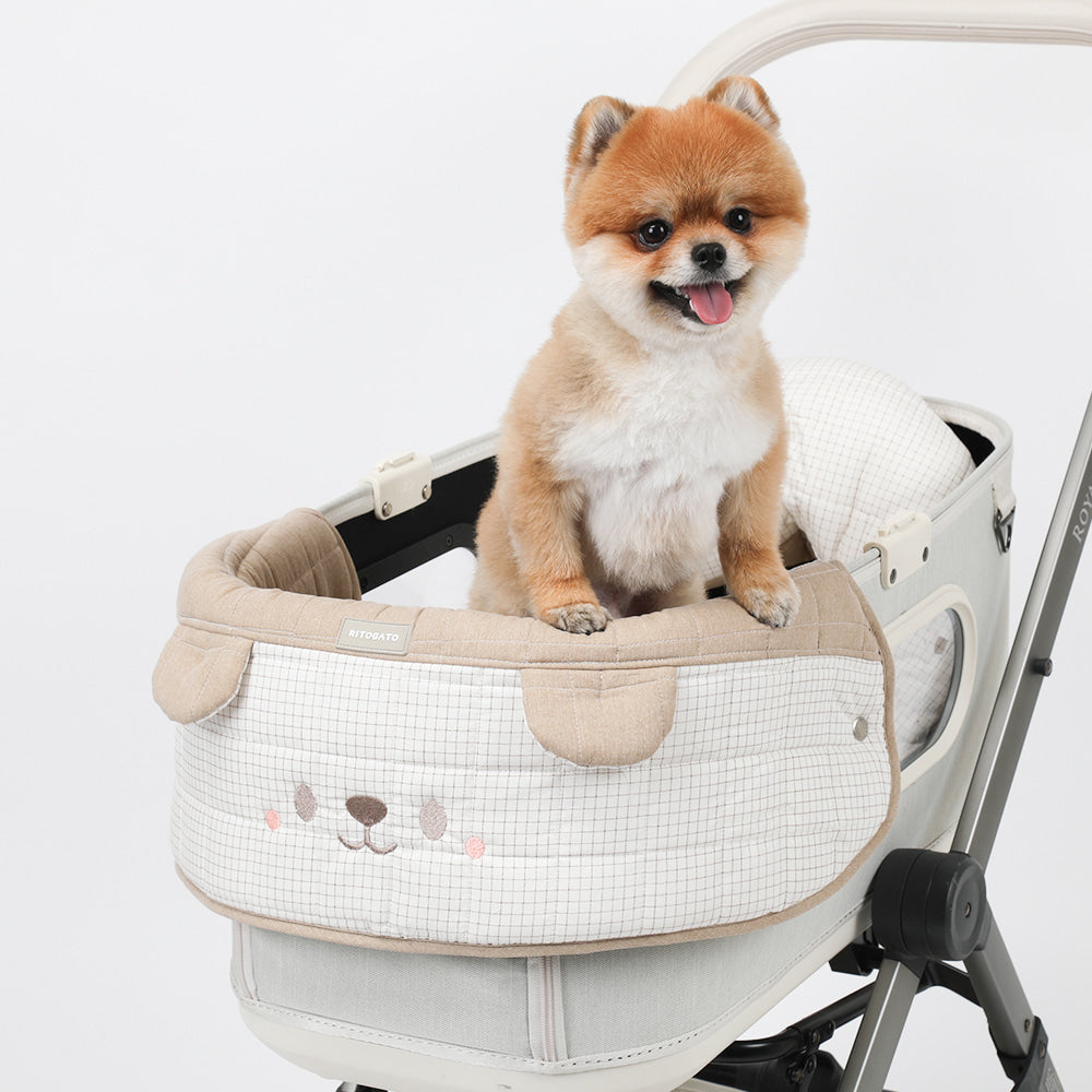 【預訂】Ritogato Honeybuney Pet Cart Guard 小熊格仔款寵物推車圍邊 - 啡色