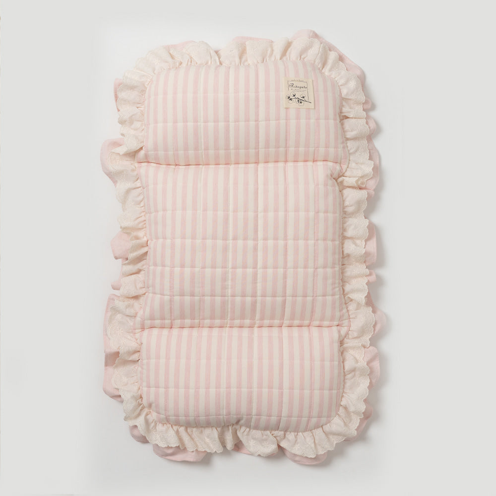 Ritogato Pawpaw Frill Pet Cart Cushion 小熊喱士款寵物推車車墊套裝 - 粉紅色