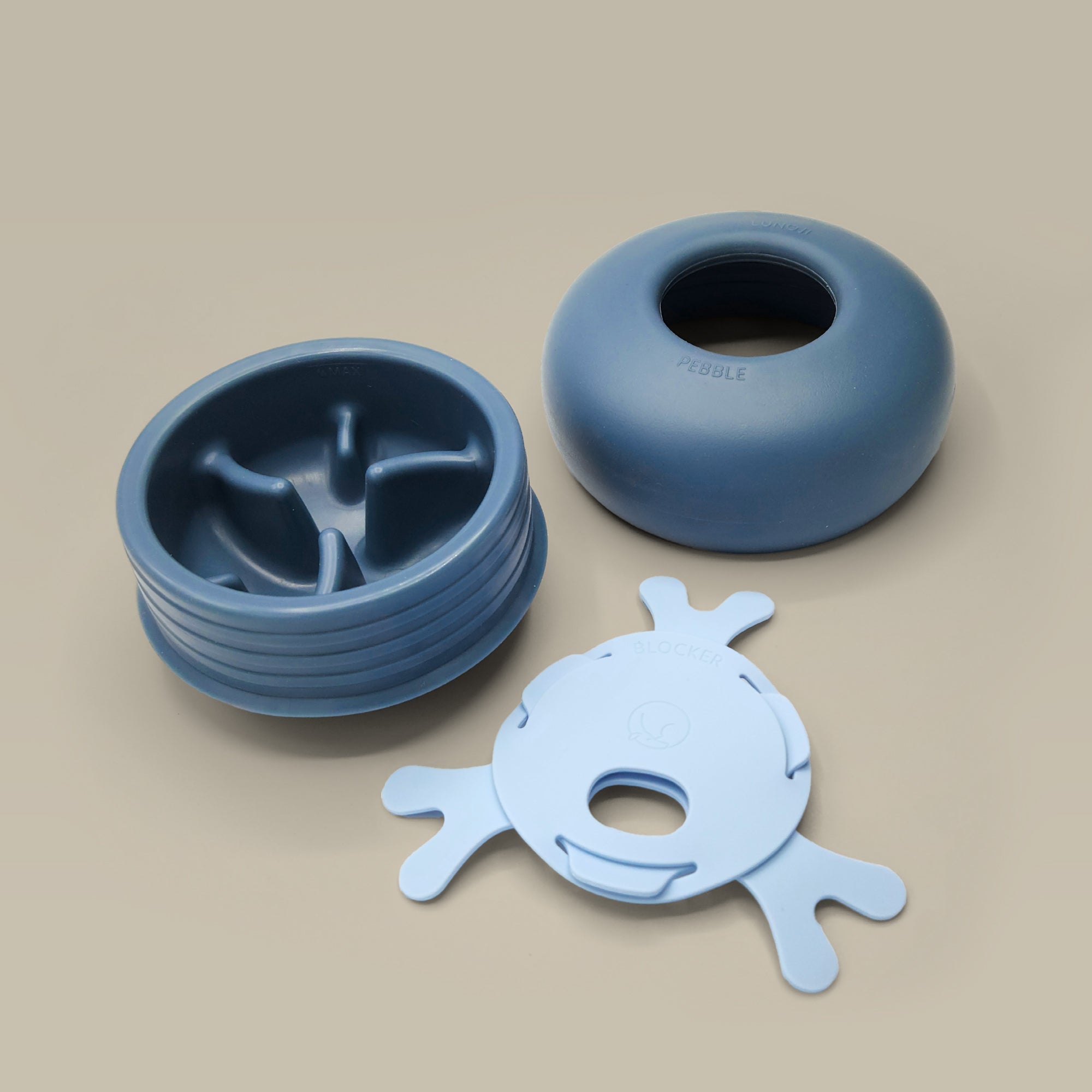 Lunoji Pebble 滾滾樂 二合一慢食漏食玩具 Pebble Slow Feeder