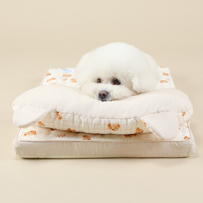Ritogato Air-Coil氣墊涼感床連枕頭 Air-Coil Dog Cool Mat with Pillow (W Bear)