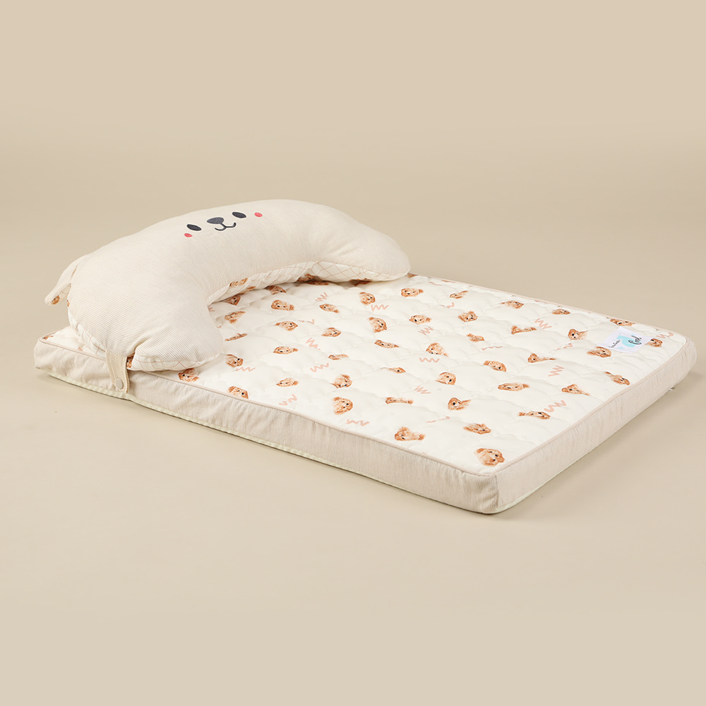 Ritogato Air-Coil氣墊涼感床連枕頭 Air-Coil Dog Cool Mat with Pillow (W Bear)