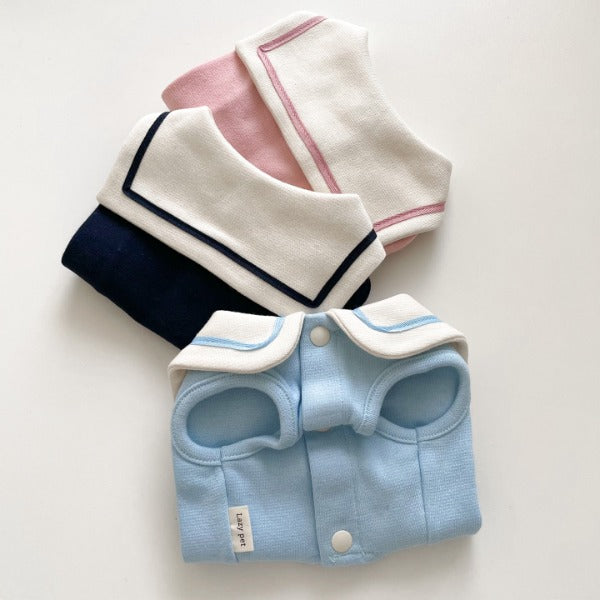 韓國水手服 開胸啪樓 Korea Sailor Uniform (Navy)