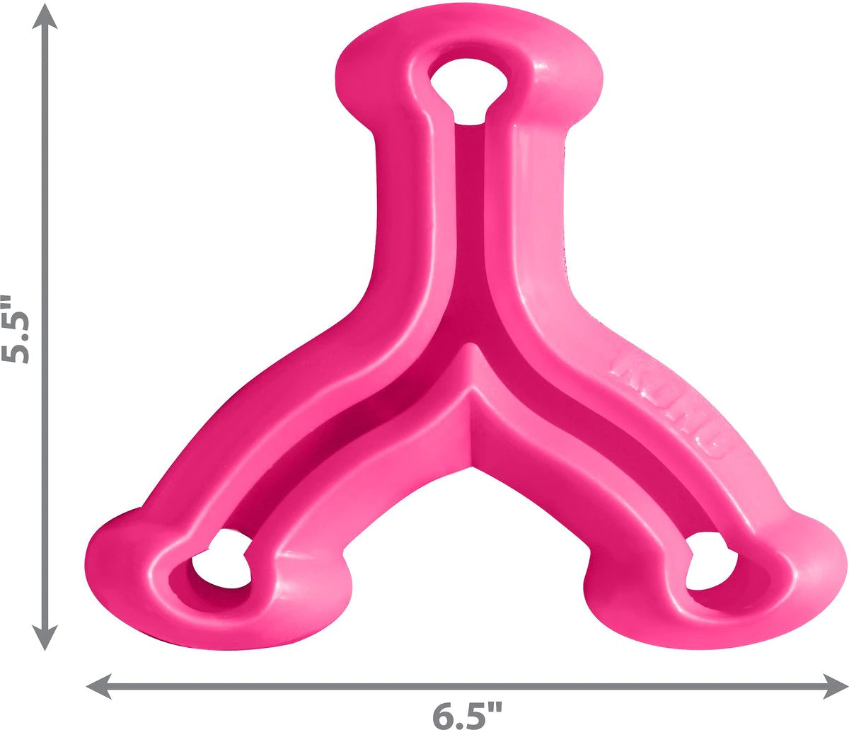 KONG Quest Wishbone 三叉藏食潔齒軟膠 - 顏色隨機