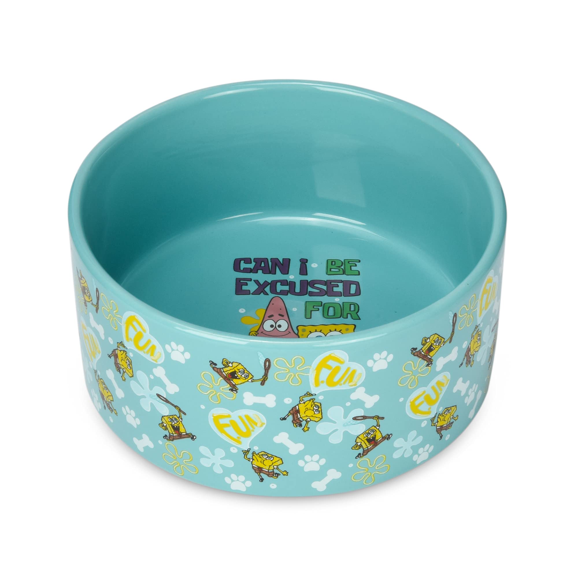 SpongeBob SquarePants for Pets Can I Be Excused 海綿寶寶飯碗