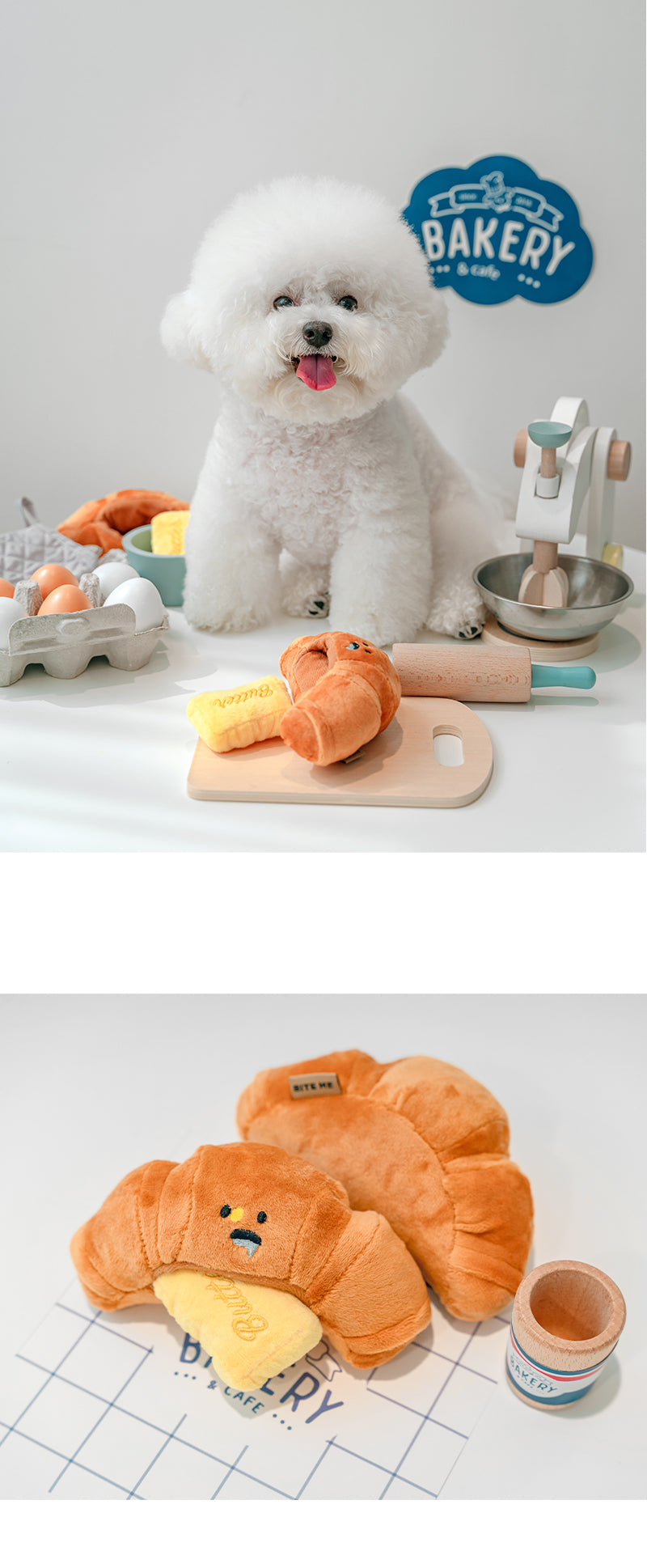 Biteme Croissants Nosework Toy 牛角包牛油藏食玩具