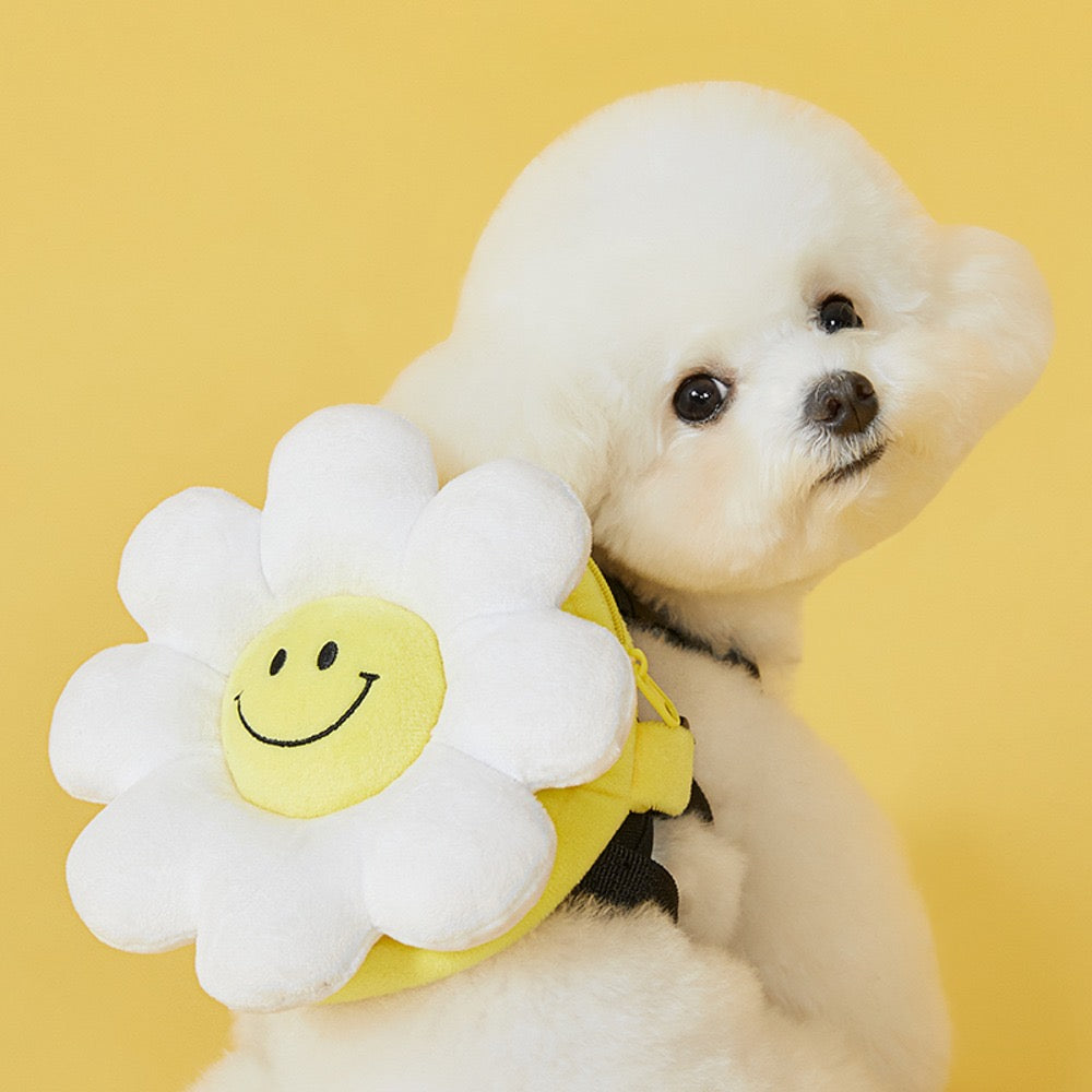 韓國笑花花背包狗繩 Korean Smile Flower Bag Leash