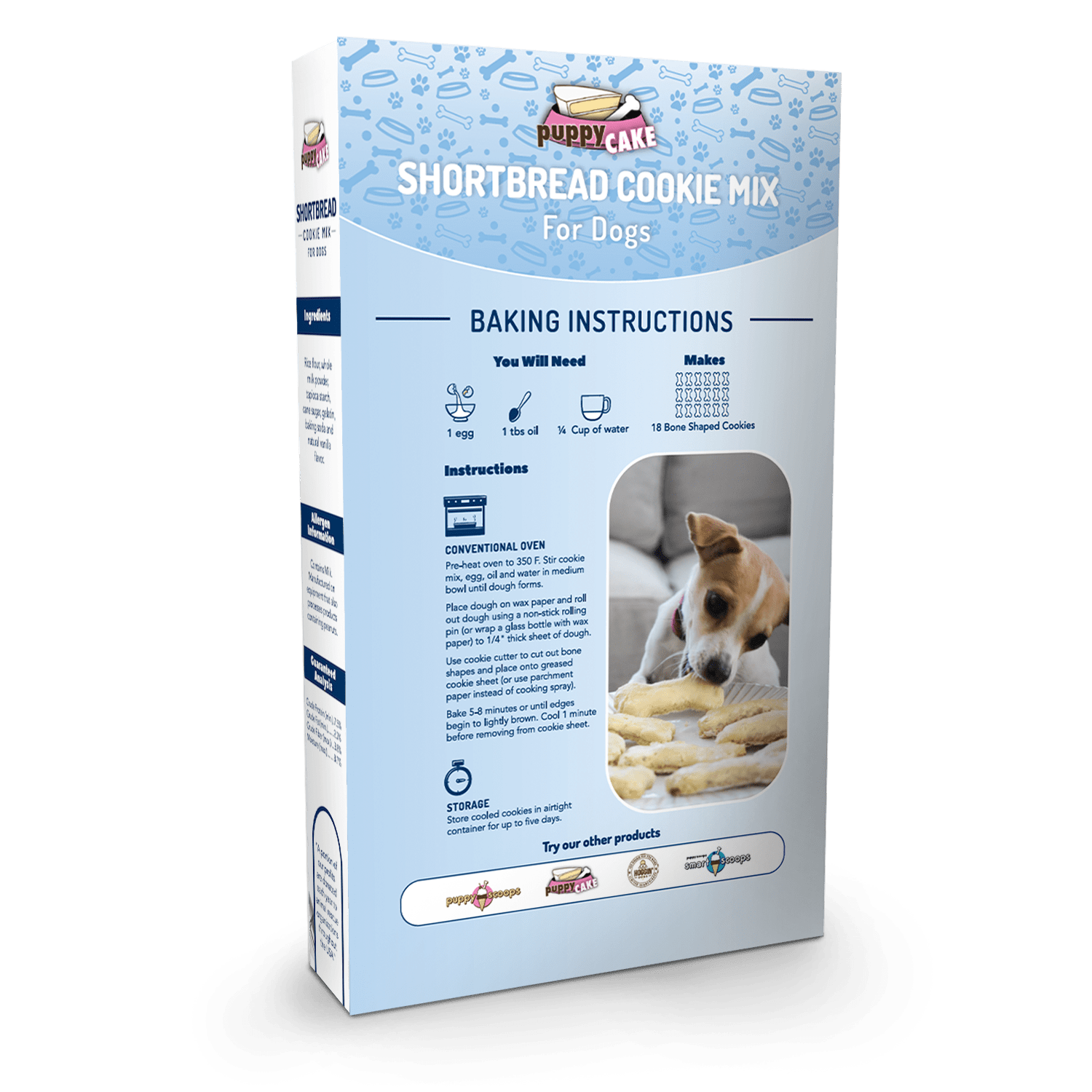 PuppyCake Shortbread Cookie Mix (wheat-free) 狗狗奶油酥餅連模
