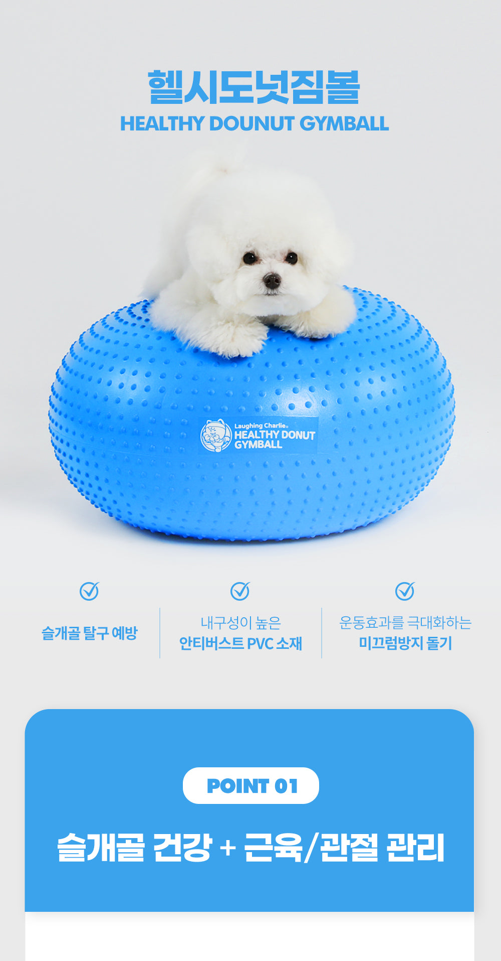 韓國 Laughing Charlie 甜甜圈健身球 Healthy Donut Gymball