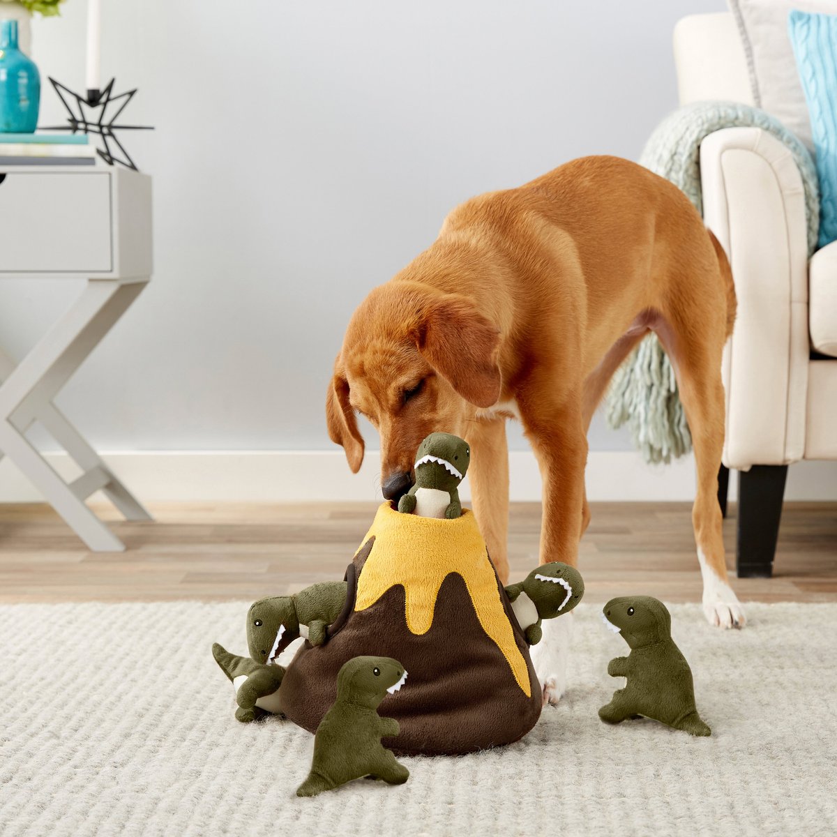 Frisco VolcanoPlush Squeaky Dog Toy 火山小恐龍玩具 (6pcs)