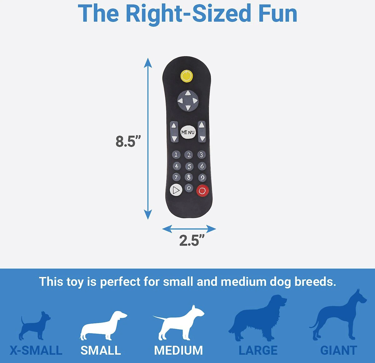 Frisco Zoomies & Chill Remote Latex Squeaky Dog Toy 遙控發聲玩具