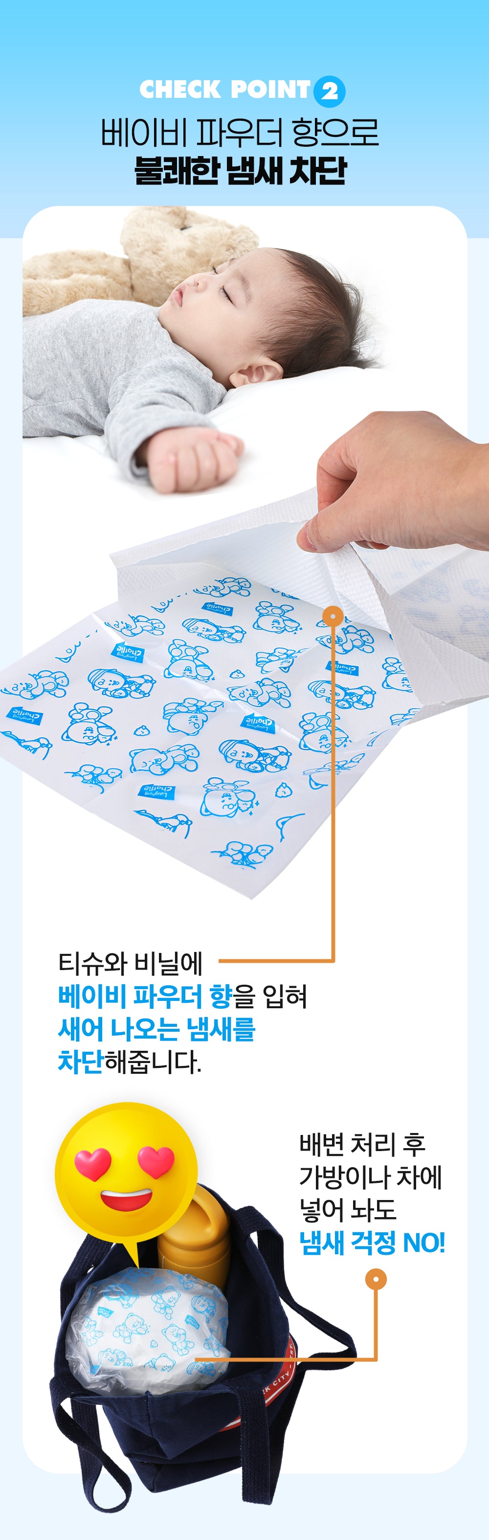 韓國 Laughing Charlie Poop Bag + Tissue 100pcs