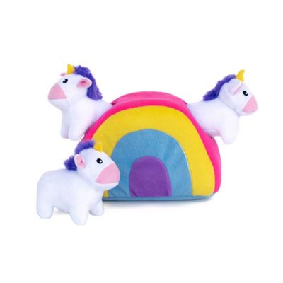 ZippyPaws Zippy Burrows 益智躲貓貓-發聲玩具 獨角獸UNICORN