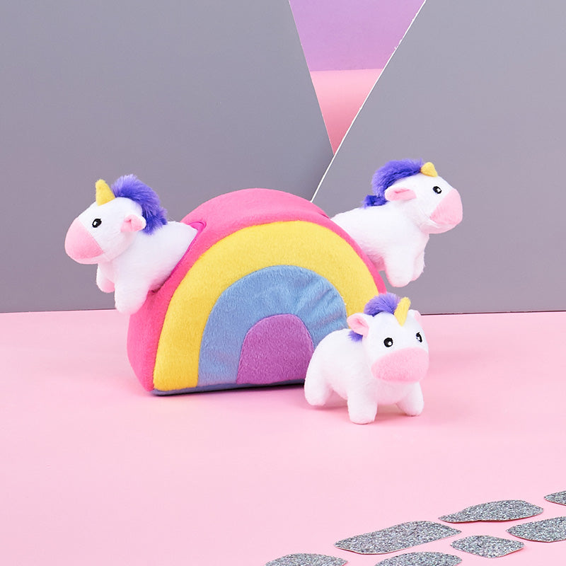ZippyPaws Zippy Burrows 益智躲貓貓-發聲玩具 獨角獸UNICORN