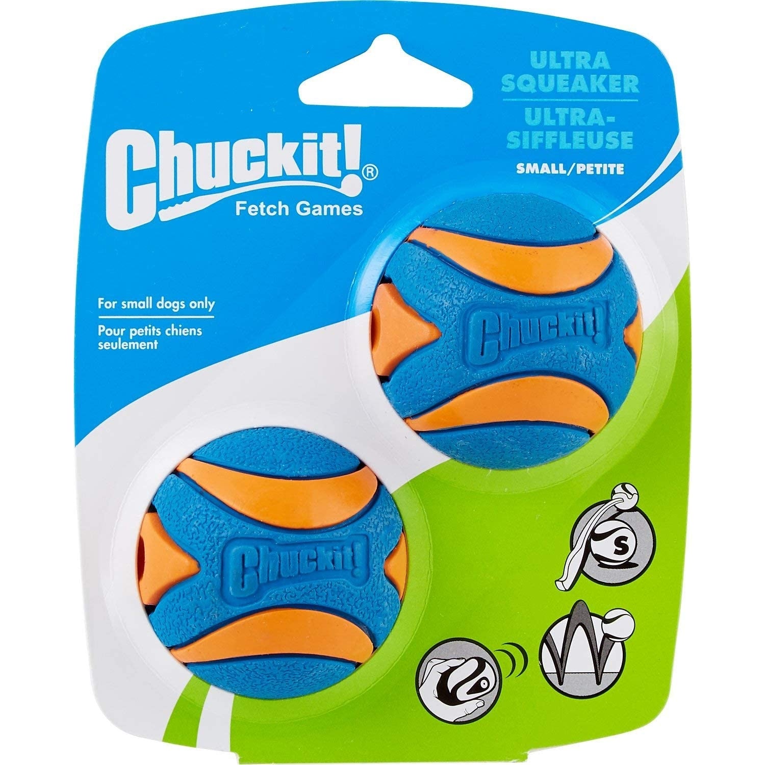 CHUCKIT 高彈力發聲耐咬雲呢拿波波Ultra Squeaker Dog Ball