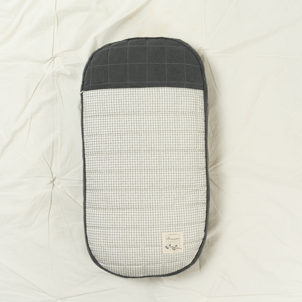 Ritogato Honeybuney Pet Cart Cushion 小熊格仔款寵物推車車墊 - 灰色