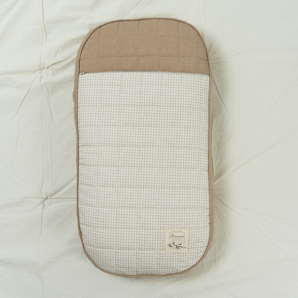 Ritogato Honeybuney Pet Cart Cushion 小熊格仔款寵物推車車墊 - 啡色