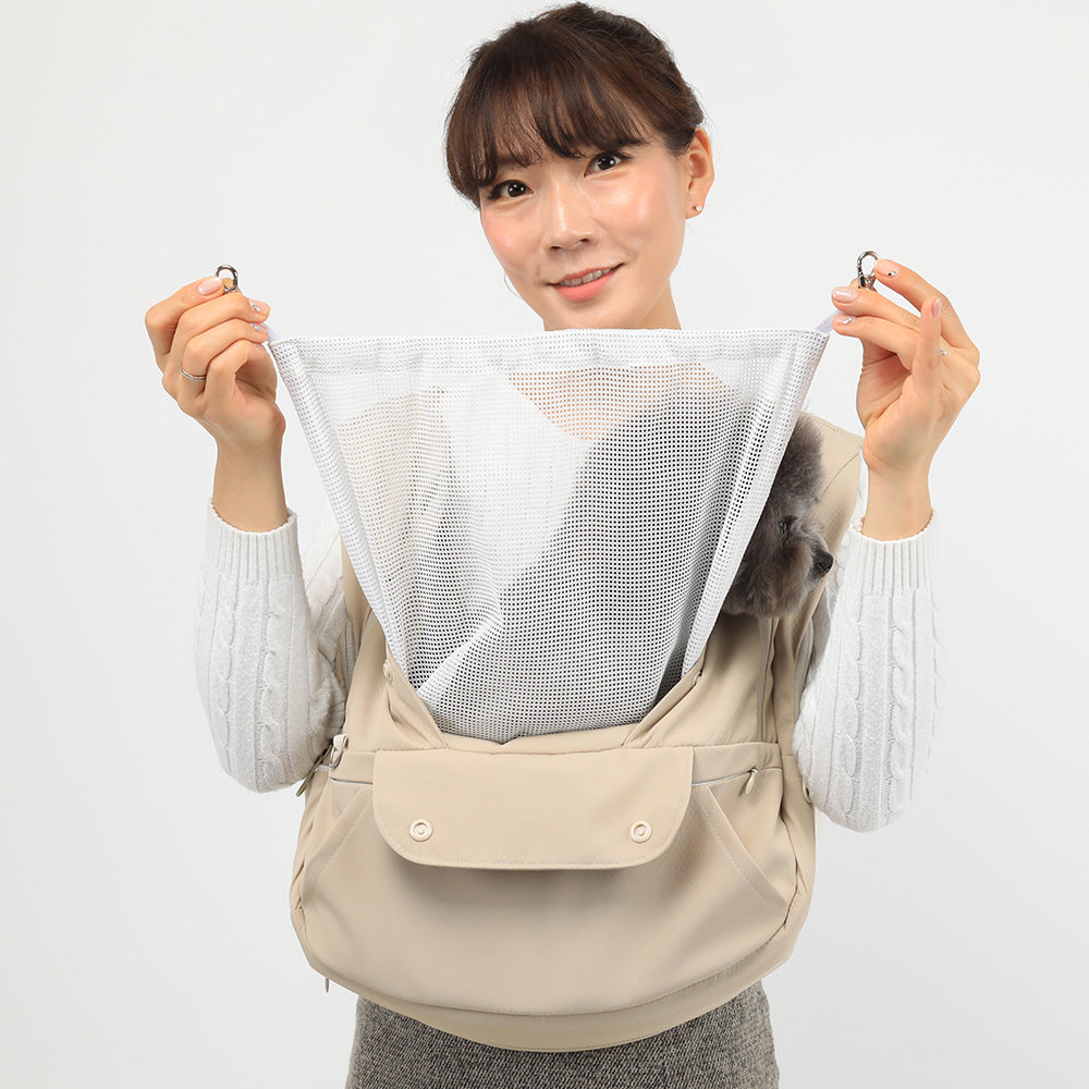【V7】Ritogato Voddly Plus Front Bag 前孭寵物袋 網袋質料 黑色