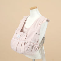 【Version 6】 Ritogato Voddly Flora Front Bag 前孭寵物袋 荷葉袖牛仔布質料 粉紅色